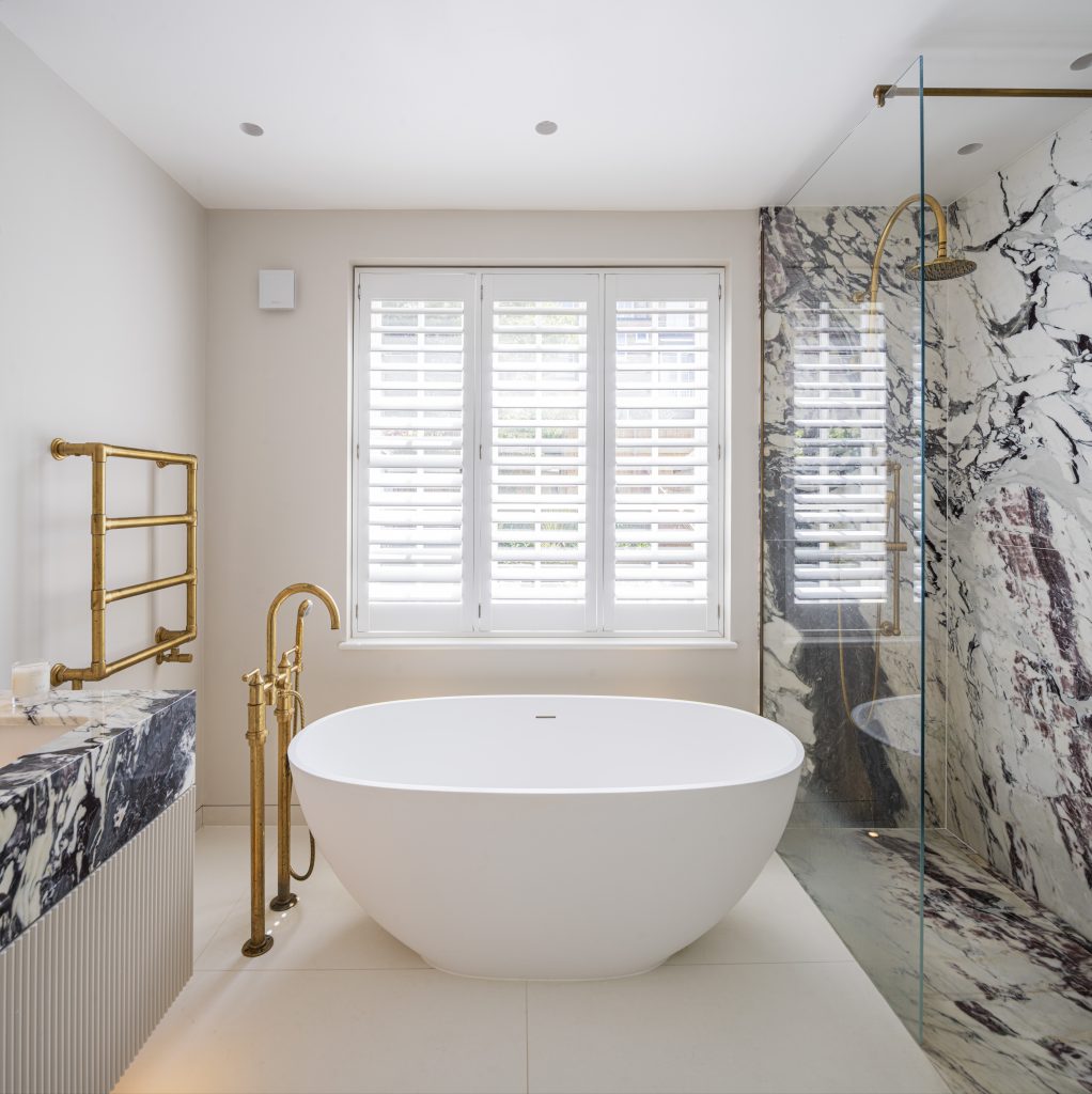 Master en-suite bathroom in Muswell Hill loft conversion