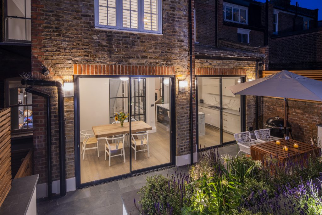Landscaped rear garden at Muswell Haven