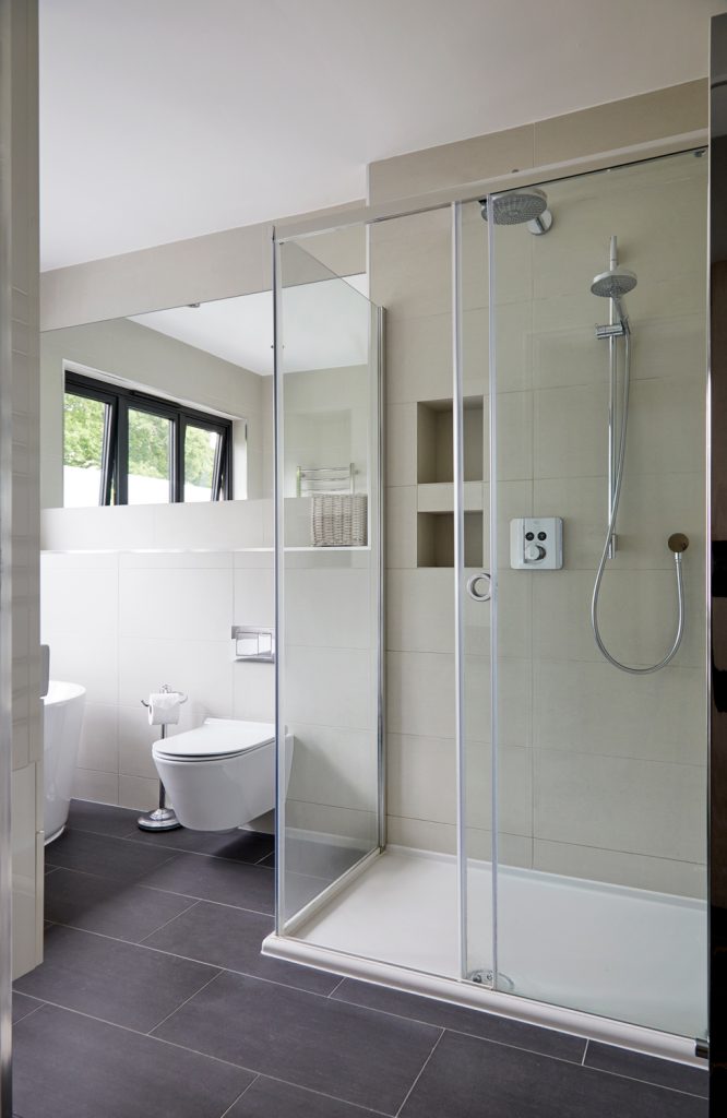En-suite shower room created within the new East Finchley loft accommodation